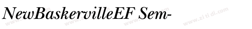 NewBaskervilleEF Sem字体转换